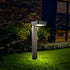 Solar Pathway Lights Outdoor LED Landscape Path Light With Dusk To Dawn Photocell Motion Sensor 1985 - Black - 12V