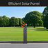 Solar Pathway Lights Outdoor With Motion Sensor IP65 Waterproof Path Lights For Driveway Adjustable Head 32128 - Black