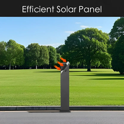 Solar Pathway Lights Outdoor With Motion Sensor IP65 Waterproof Path Lights For Driveway Adjustable Head 32128 - Black