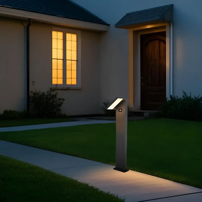 Solar Pathway Lights Outdoor With Motion Sensor IP65 Waterproof Path Lights For Driveway Adjustable Head 32128 - Black