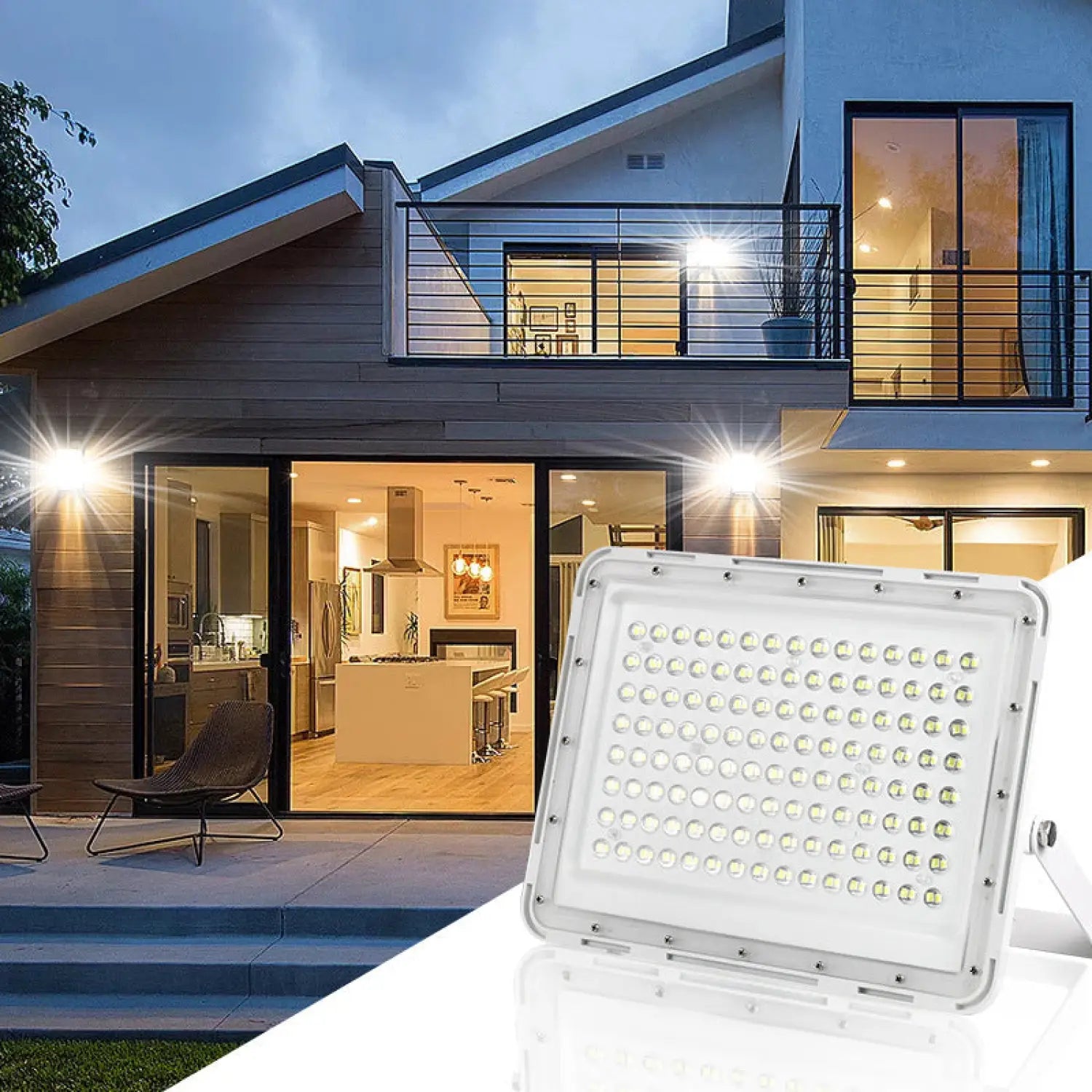 Solar Power LED Flood Lights - High Brightness & Waterproof Outdoor - Solar Light