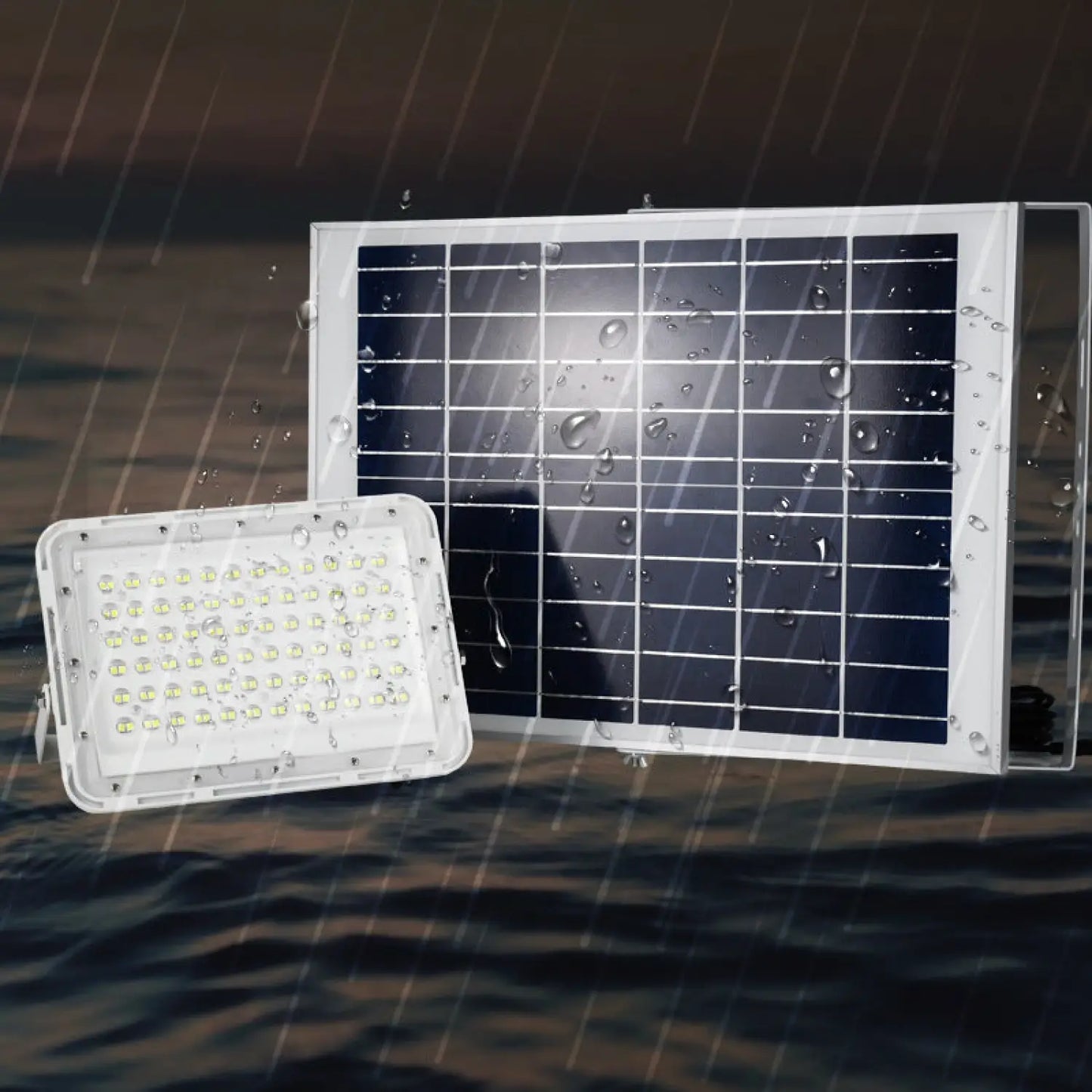 Solar Power LED Flood Lights - High Brightness & Waterproof Outdoor - Solar Light