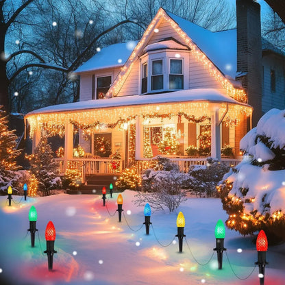 Solar Powered Light with 20pcs Set for Outdoor Decor & Strawberry Design - Multi Color - Solar Light