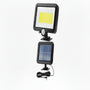 Solar Powered Wall Lights Outdoor 100 LED Beads Motion Sensor Lamp IP65 Waterproof Dusk To Dawn Sensor Light - Black