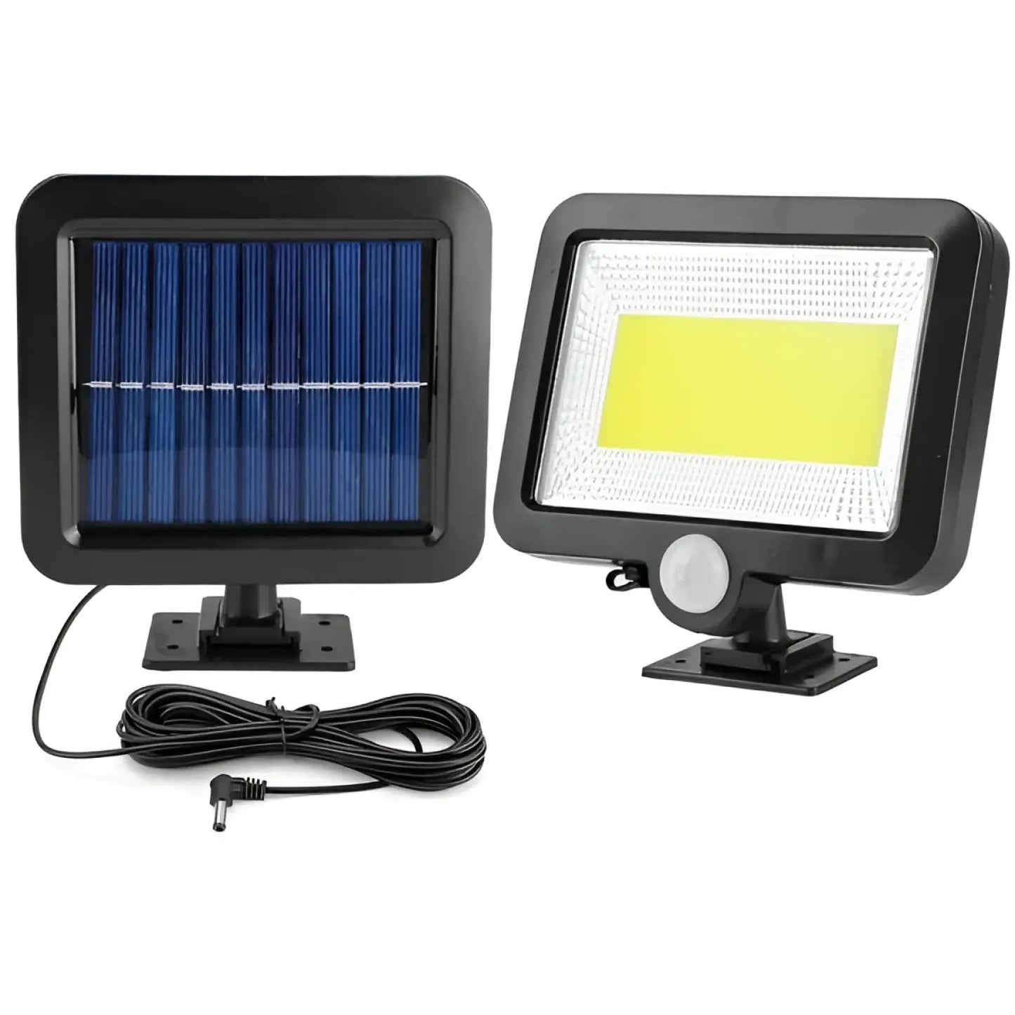 Solar Powered Wall Lights Outdoor LED Beads Motion Sensor Lamp - Black - solar Wall Light