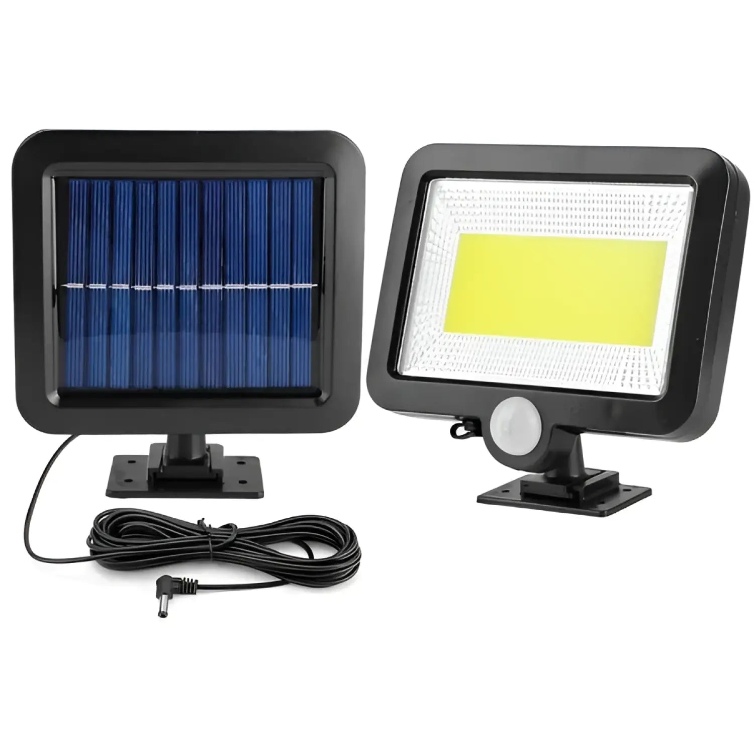 Solar Powered Wall Lights Outdoor LED Beads Motion Sensor Lamp - Black - solar Wall Light