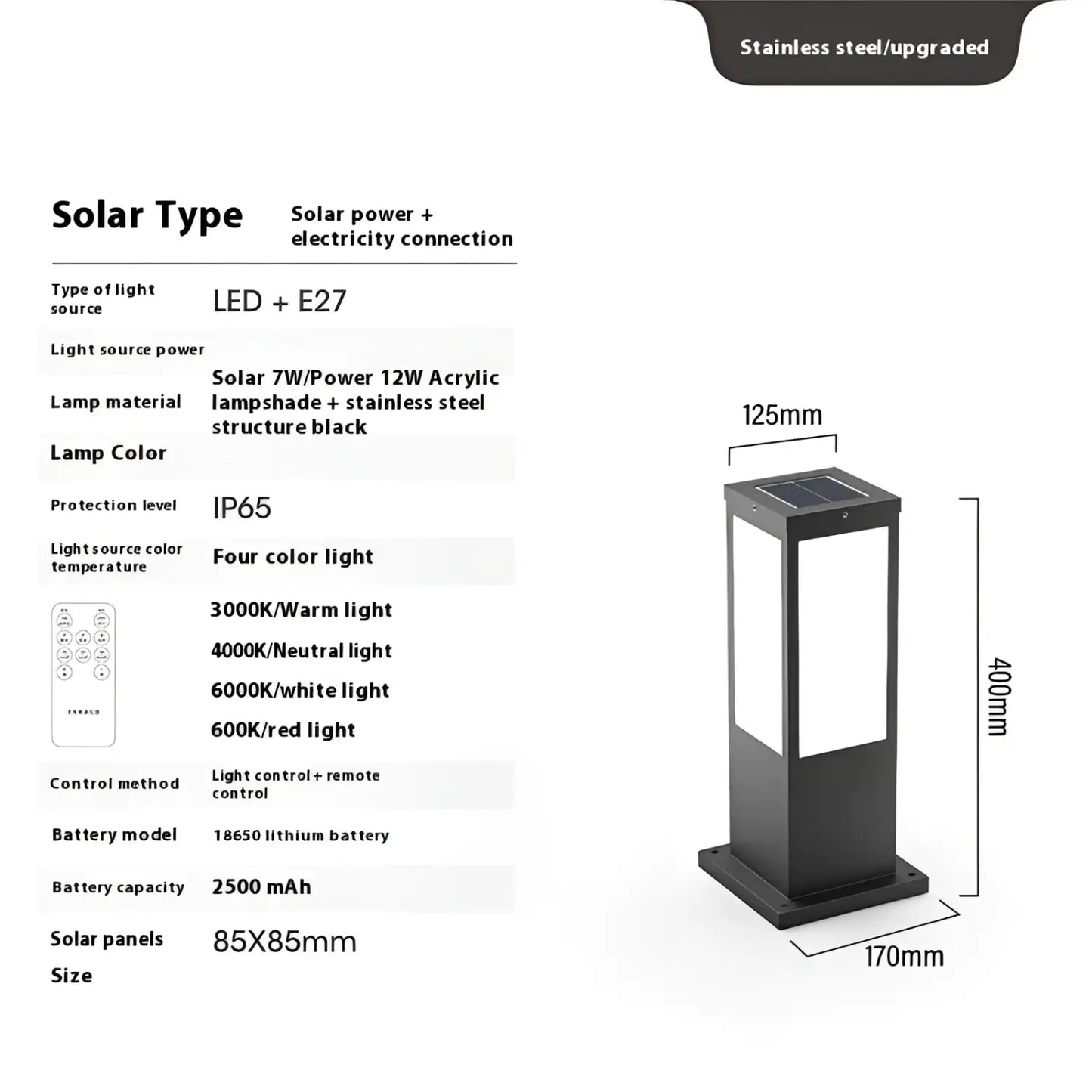 Solar Powered Yard Light for Stylish Outdoor Illumination