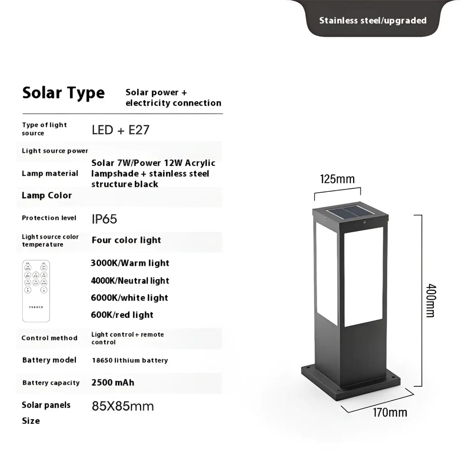 Solar Powered Yard Light for Stylish Outdoor Illumination