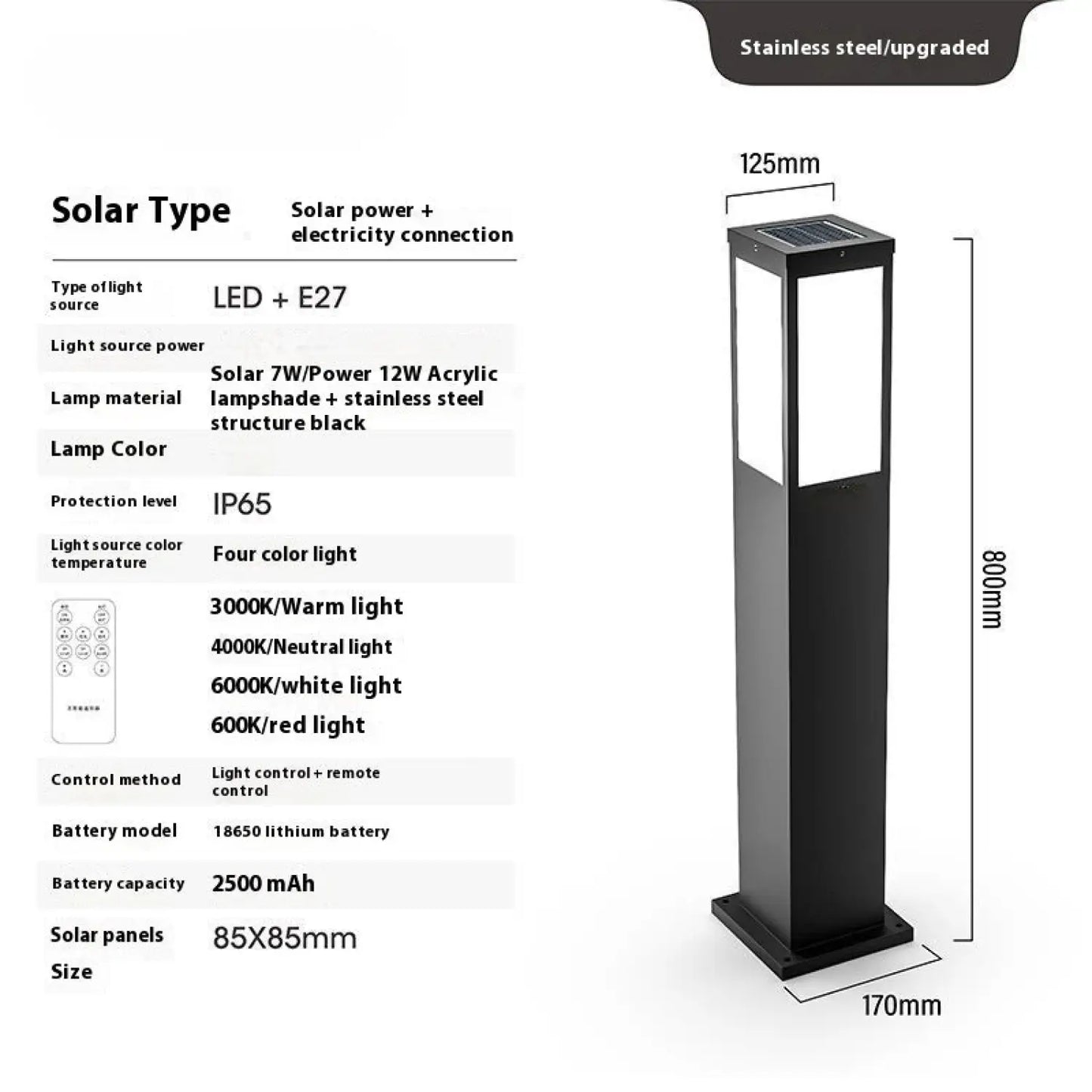 Solar Powered Yard Light for Stylish Outdoor Illumination