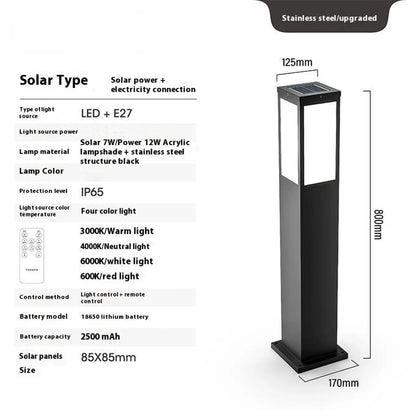 Solar Powered Yard Light for Stylish Outdoor Illumination