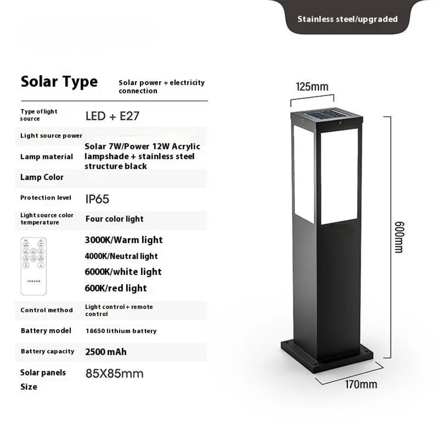 Solar Powered Yard Light for Stylish Outdoor Illumination