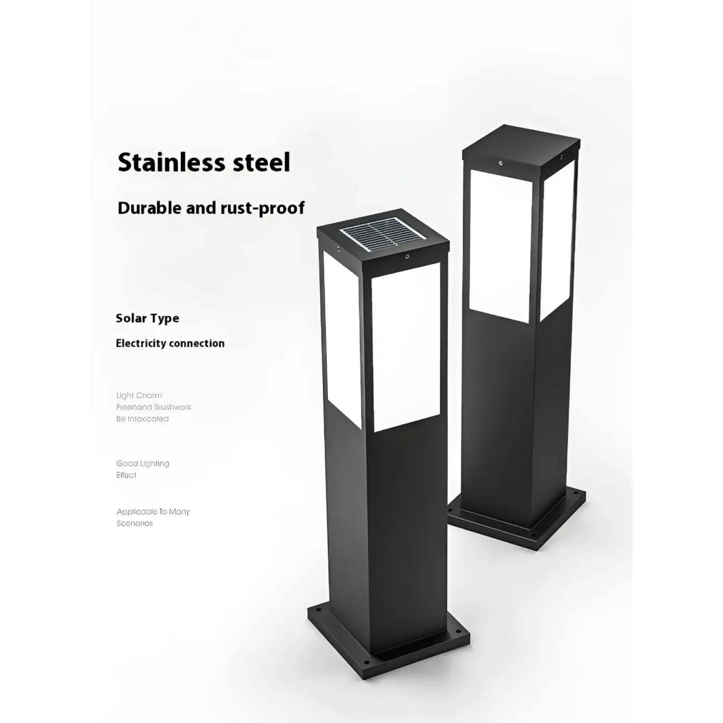 Solar Powered Yard Light for Stylish Outdoor Illumination