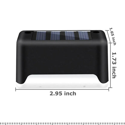 4 Solar LED Bright Deck Lights Outdoor Garden Patio Railing Decks Path Lighting Outdoor Garden Light Deck Lamp Solar