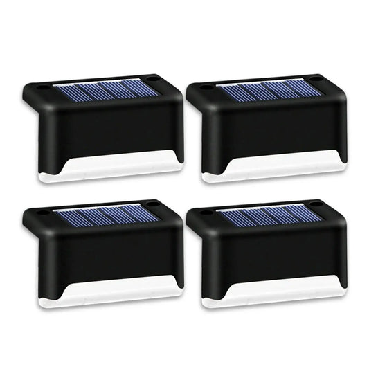 4 Solar LED Bright Deck Lights Outdoor Garden Patio Railing Decks Path Lighting Outdoor Garden Light Deck Lamp Solar