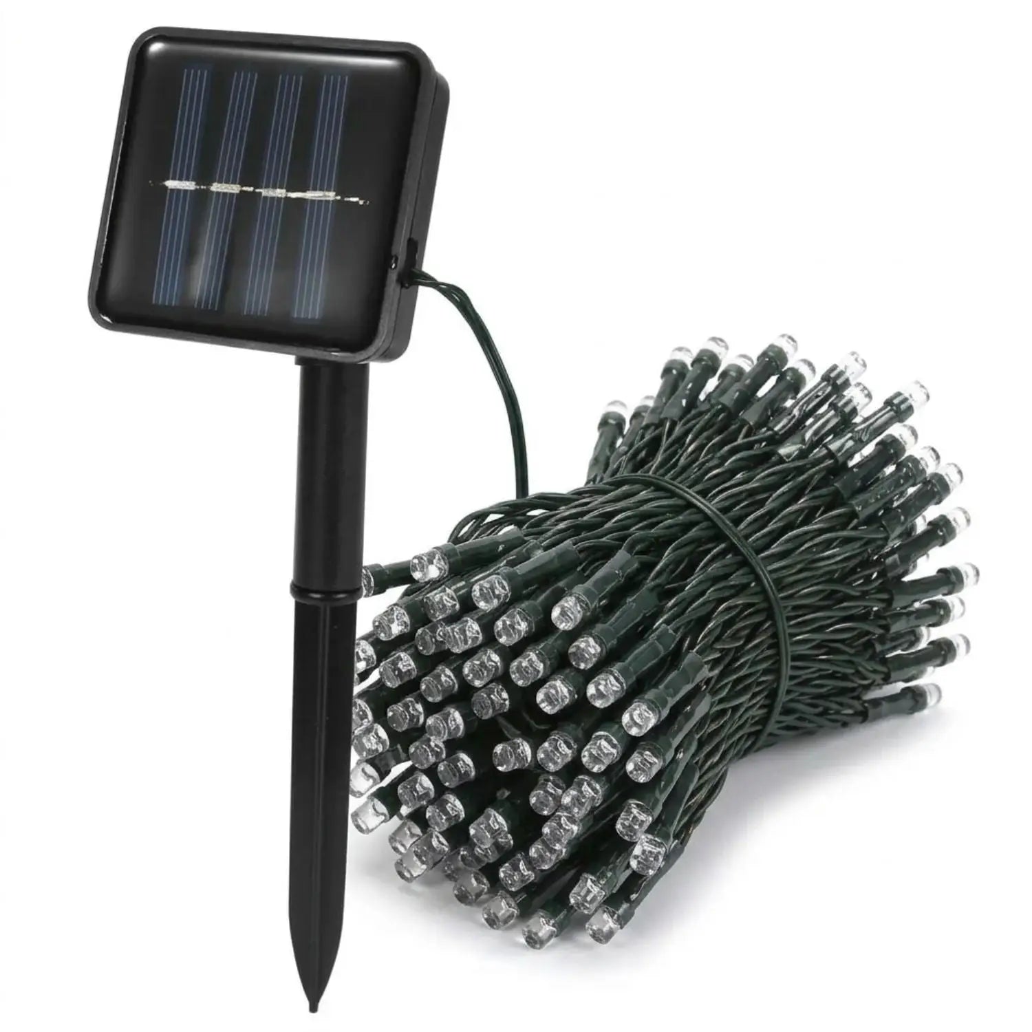 Solar String Lights Outdoor Purpose with 12M LED & 8 Mode Fairy Lights - Cool White - Decorative Solar Light
