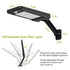 Solar Wall Light Outdoor 60LEDs PIR Motion Sensor Remote Control Wireless Lamps IP65 Waterproof Lighting For Garage