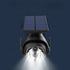 Solar Wall Lights for Outside with Waterproof & Motion Sensor - K42B solar panel cannot rotate - Well Light