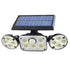 Solar Wall Lights – Outdoor LED Lamp with IP65 Waterproof Rating - TG-TY05102 - Three-Head Three-Square Wall Lamp (100