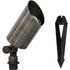 Solid Brass Adjustable Spot Light With 5 LED Bulb - 5W 12V Warm White - Spot Light