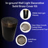 Solid Brass Louvered PAR36 In-ground Well Light Cover Kit - Louvered / Oil Rubbed Bronze - Well Light
