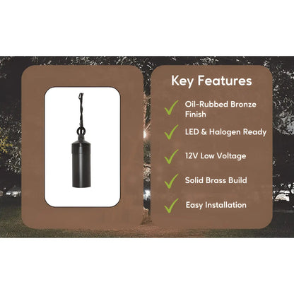 Solid Brass MR16 Hanging Light Fixture - No Bulb - Light Fixture