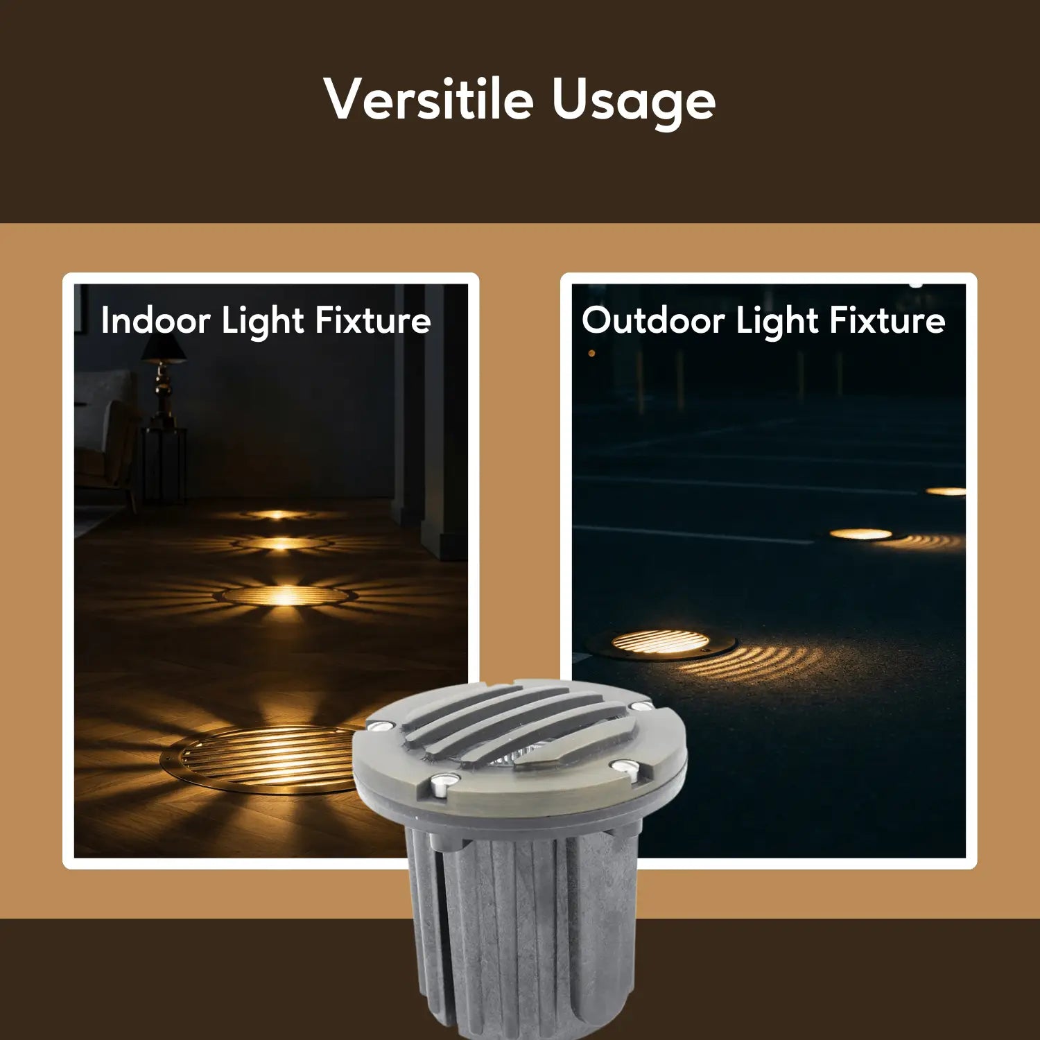Solid Brass MR16 In-Ground Light Well Cover Kit - Louver / Oil Rubbed Bronze - Well Light