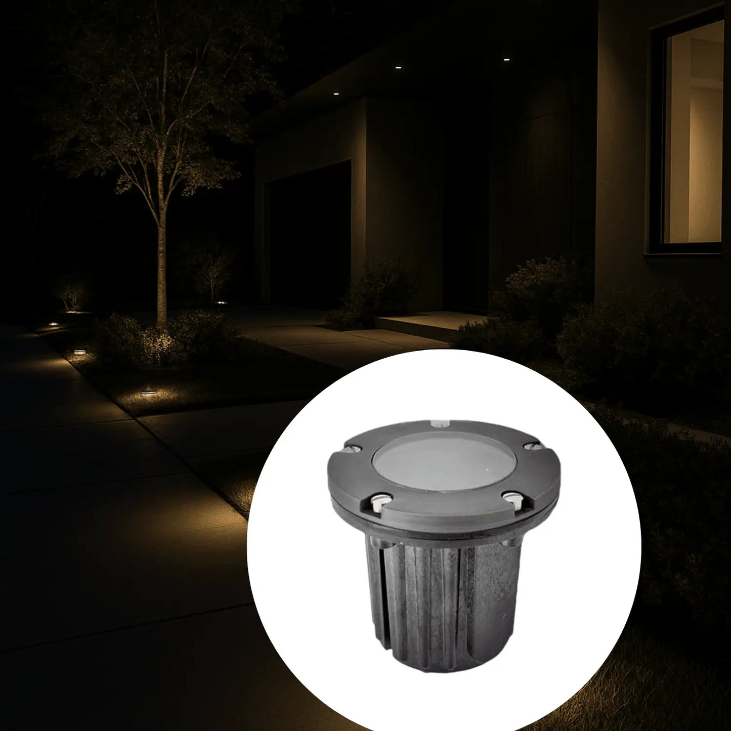 Solid Brass MR16 In-ground Well Light Cover Kit - Flat / Oil Rubbed Bronze - Well Light