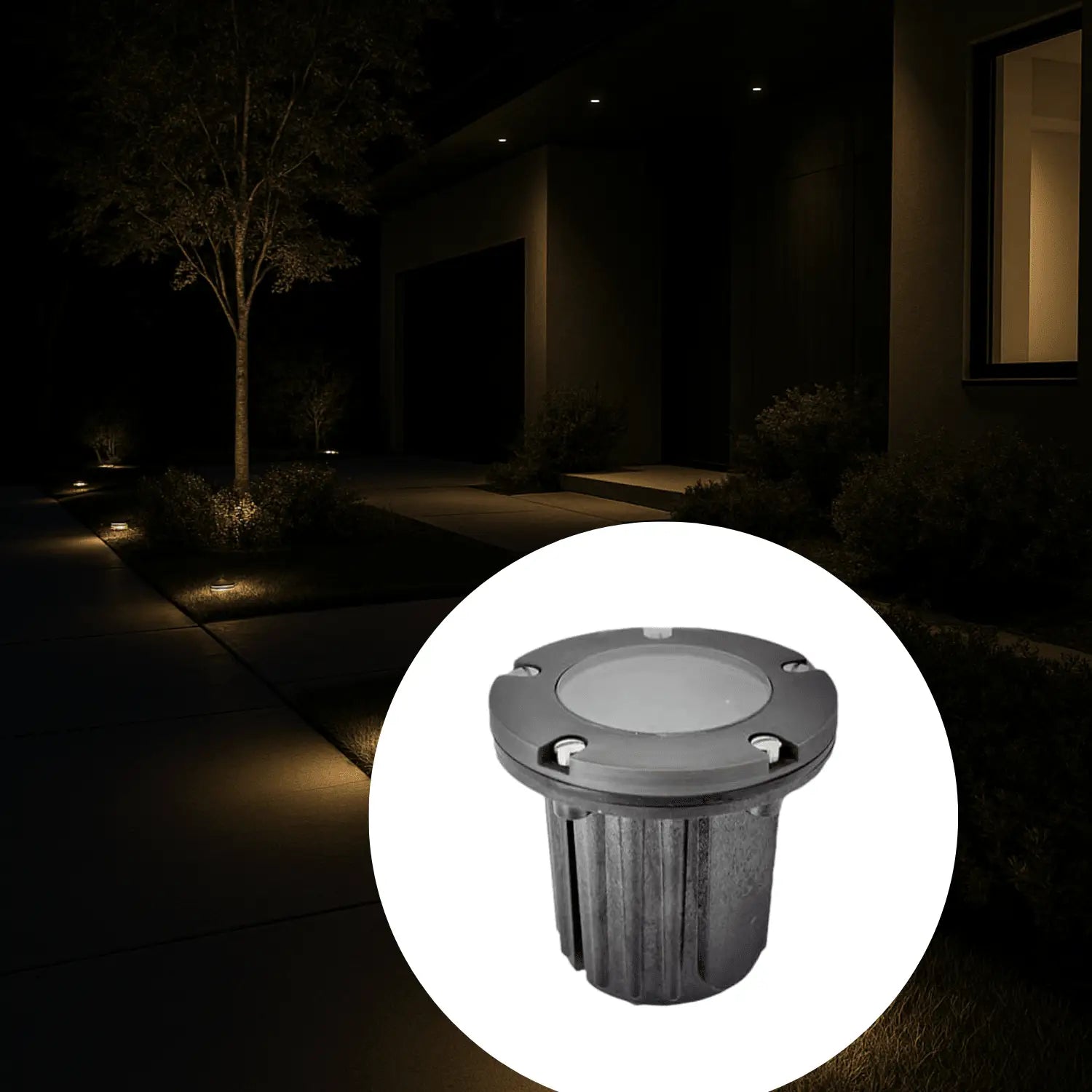 Solid Brass MR16 In-ground Well Light Cover Kit - Flat / Oil Rubbed Bronze - Well Light