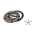 Solid Brass MR16 In-Ground Light Well Cover Kit - Louver / Oil Rubbed Bronze - Well Light