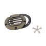 Solid Brass MR16 In-Ground Light Well Cover Kit - Louver / Oil Rubbed Bronze - Well Light