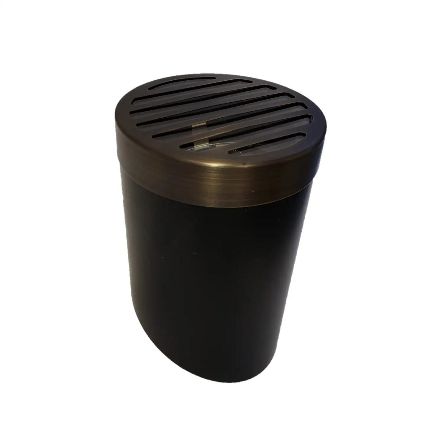 Solid Brass PAR36 In-ground Well Light Cover Kit - Louvered / Oil Rubbed Bronze - Well Light