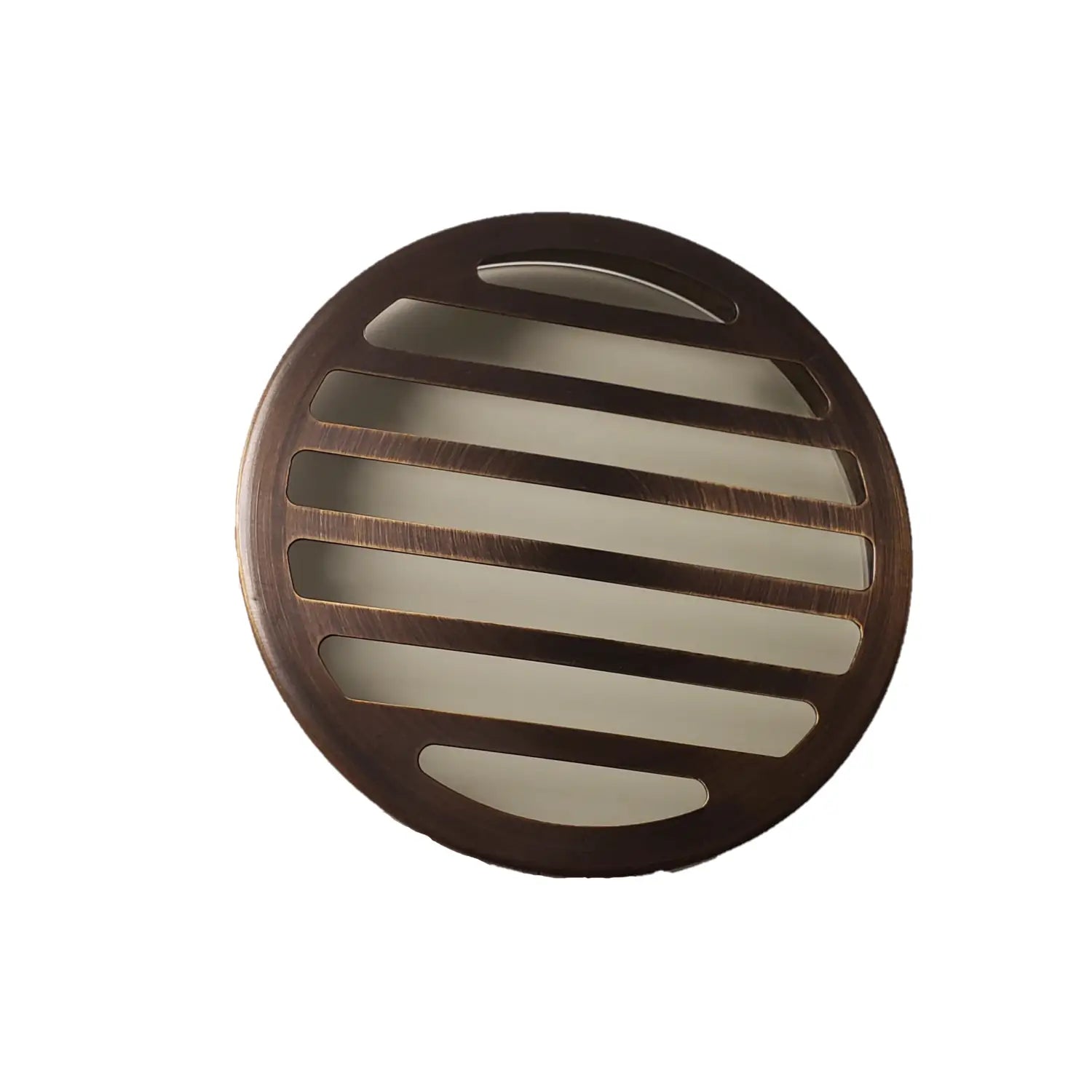 Solid Brass PAR36 In-ground Well Light Cover Kit - Louvered / Oil Rubbed Bronze - Well Light