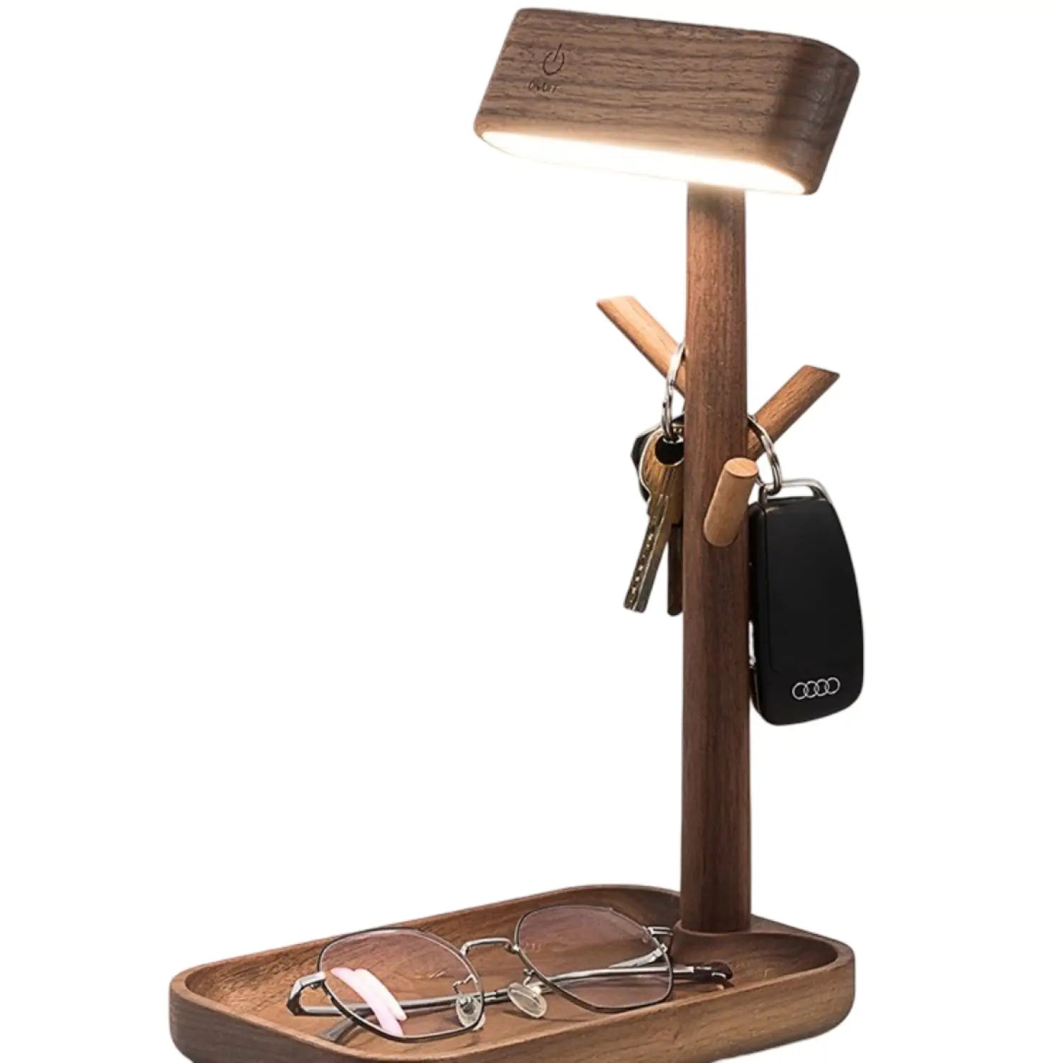 Solid Wood LED Desk Lamp with Natural Warm Finish - Deck Light