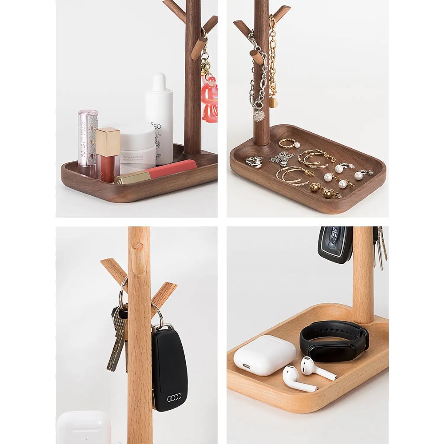 Solid Wood LED Desk Lamp with Natural Warm Finish - Deck Light