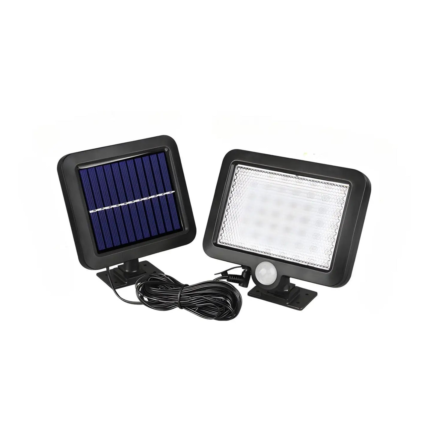 Split LED Solar Wall Light with Motion Sensor & Remote for Outdoor Use - Split 56 lights - Solar Light