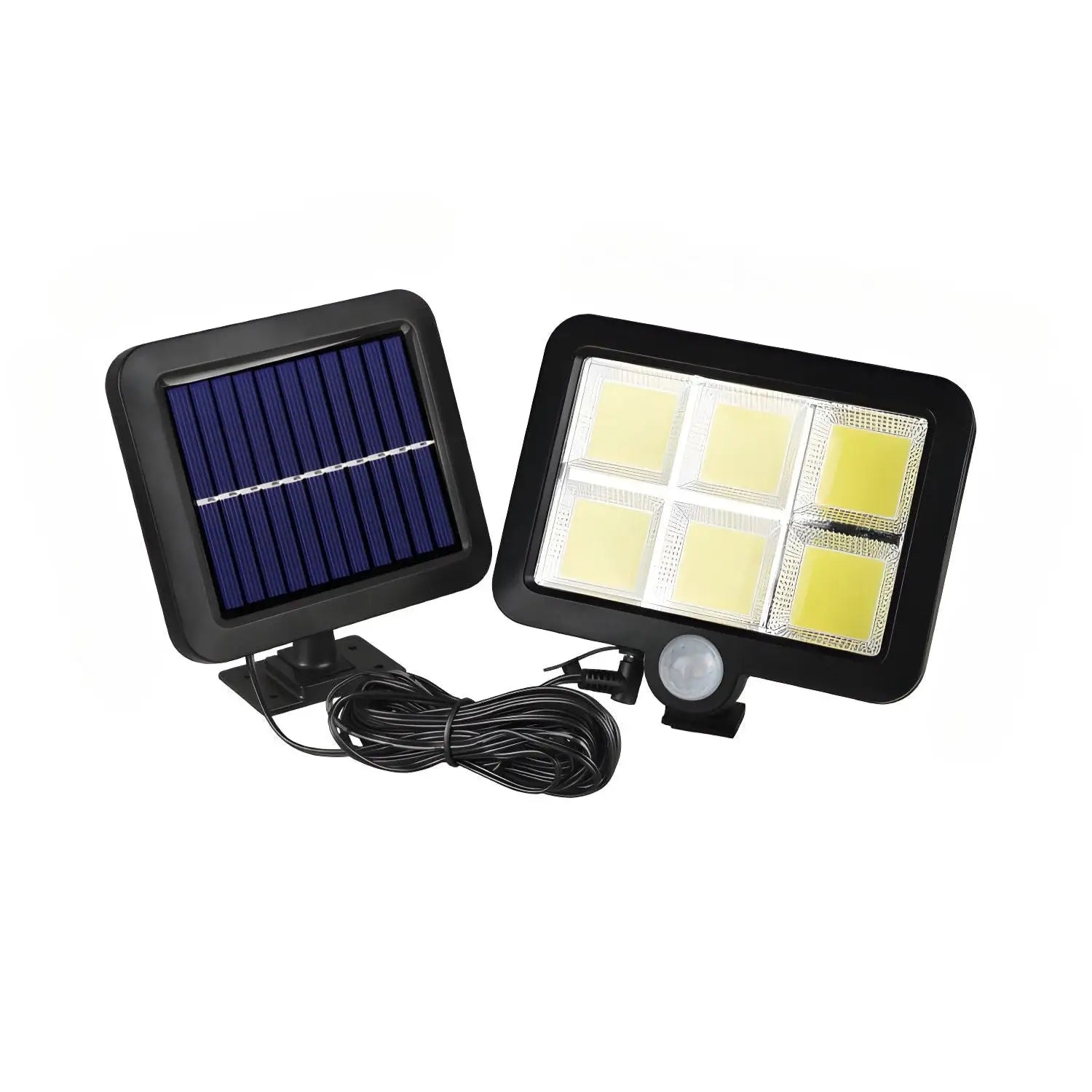 Split LED Solar Wall Light with Motion Sensor & Remote for Outdoor Use - Split COB120 lights - Solar Light