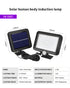 Split LED Solar Wall Light with Motion Sensor & Remote for Outdoor Use - Solar Light