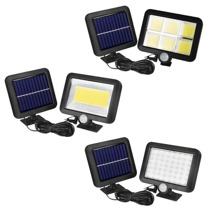 Split LED Solar Wall Light with Motion Sensor & Remote for Outdoor Use - Solar Light