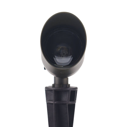Spot Light Outdoor Fixture with Long Shroud – Die-Cast Brass for MR16 - Spot Light Fixture