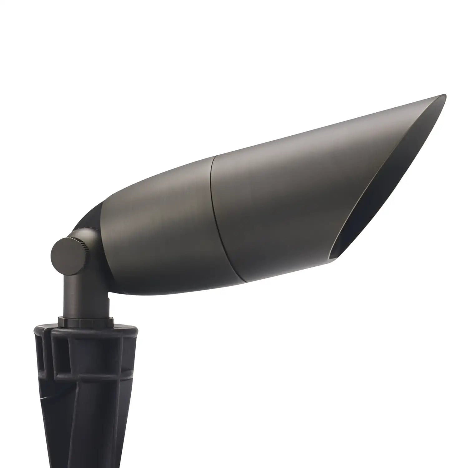 Spot Light Outdoor Fixture with Long Shroud – Die-Cast Brass for MR16 - Light Bronze / Fixed - Spot Light Fixture