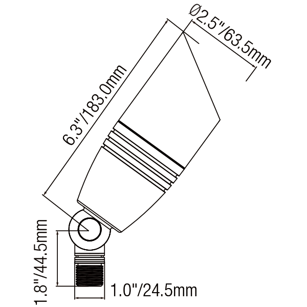 Spotlight for Outside with Integrated 2W–12W Light Perfect for Landscape - Spot Light Fixture