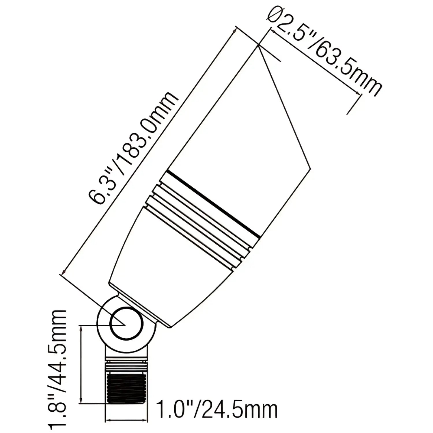 Spotlight for Outside with Integrated 2W–12W Light Perfect for Landscape - Spot Light Fixture