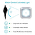 Square & PIR Motion Sensor Light with Battery 6 LED for Closet Stairs and Kitchen - 12V Hanging Light