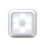 Square & PIR Motion Sensor Light with Battery 6LED for Closet Stairs and Kitchen - White / 10 PCS - 12V Hanging Light