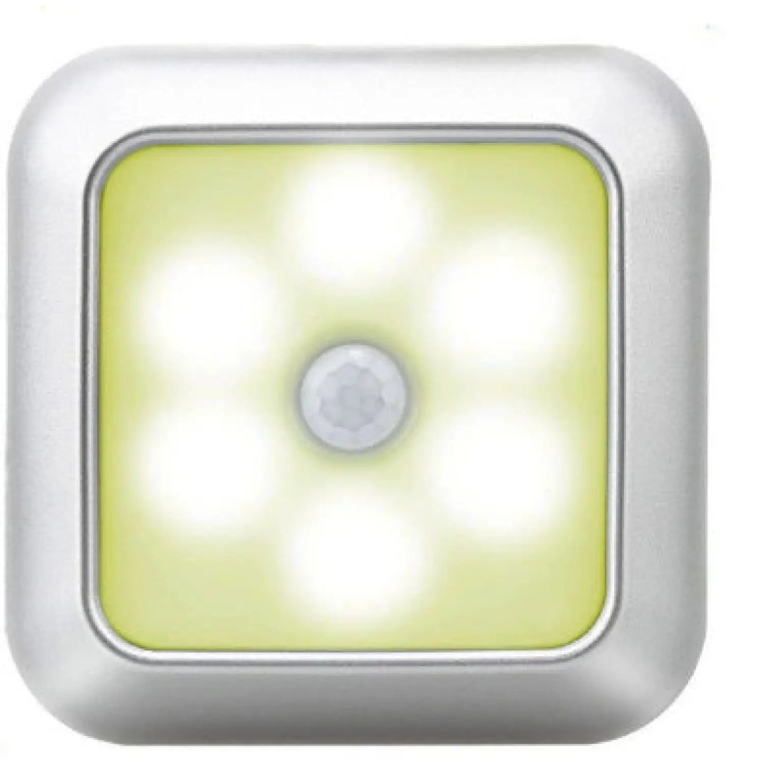 Square & PIR Motion Sensor Light with Battery 6LED for Closet Stairs and Kitchen - Yellow / 10 PCS - 12V Hanging Light