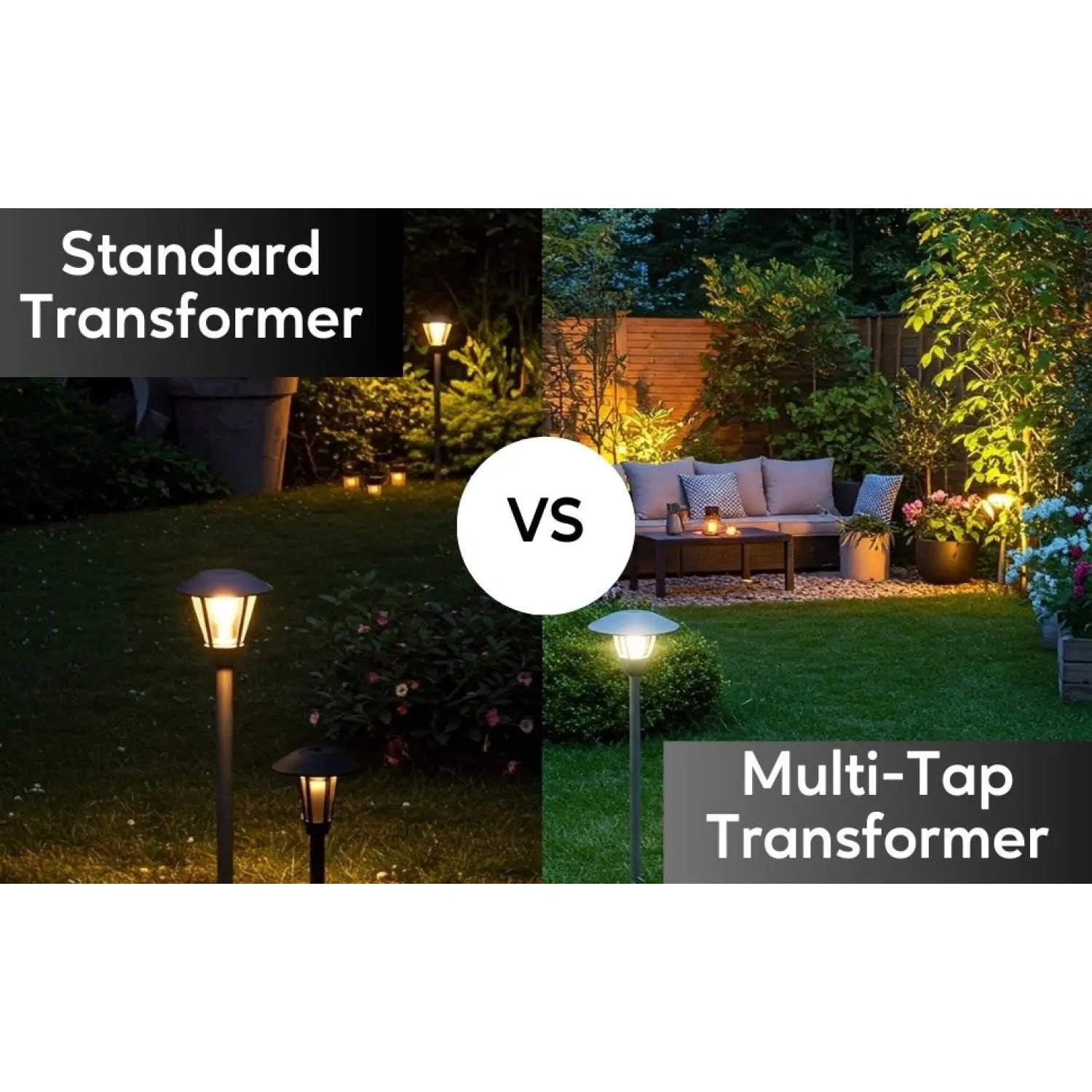 Stainless Steel Volt Transformer| 120V to Multi-Tap 12V/13V or 12V/15V AC - Landscape Lighting Transformer