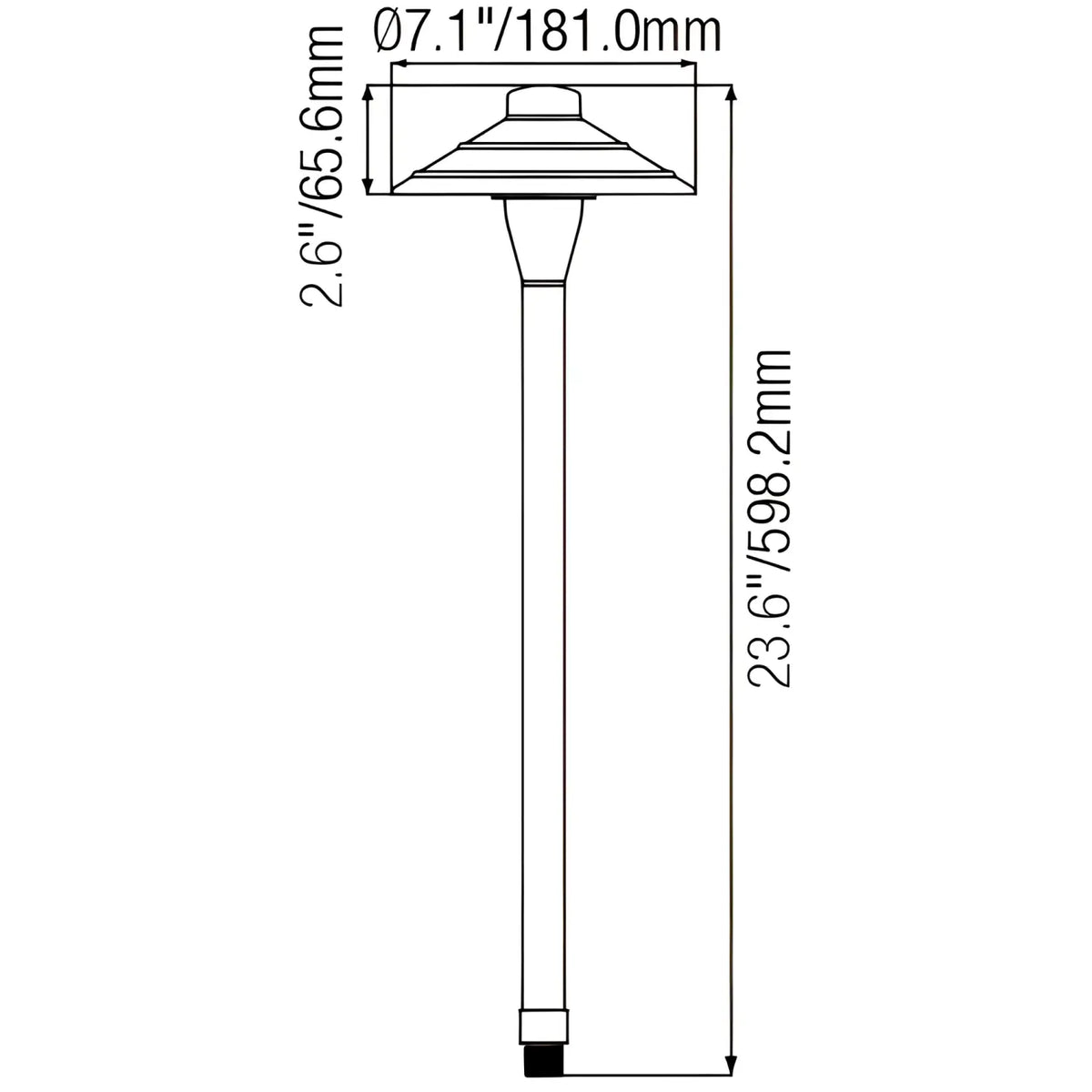 Standard Aluminum G4 Pathway Light for Stylish & Outdoor Illumination - Path Light Fixture
