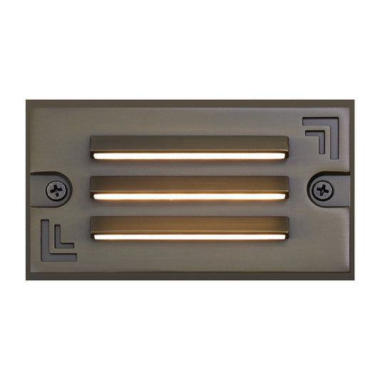 Step Lights Outdoor Grating RGB CCT Tunable Die Cast Brass 3W Flush Mount - Step Light