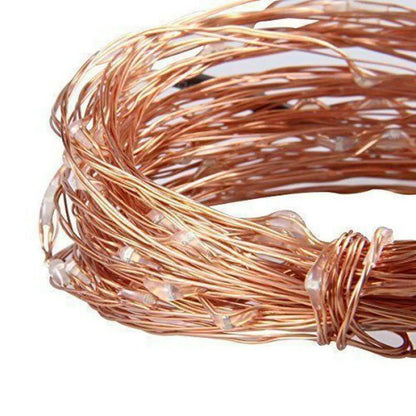 String Lights Solar Fairy 200 LED 66ft Waterproof Copper Wire - Colorful - 12V Hanging Light