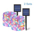 String Lights Solar Fairy 200 LED 66ft Waterproof Copper Wire - Colorful - 12V Hanging Light